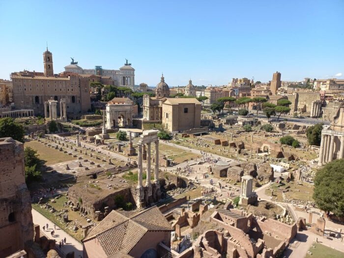 Forum Romanum seen from Palatine Hill